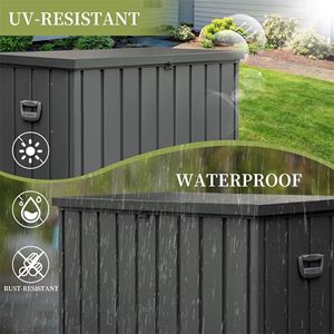 Contenitore da Esterno Impermeabile da 200 Galloni, Grande Box Portaoggetti per Patio con Serratura, per Cuscini, Copricuscini e Attrezzi da Giardino - Product Image 3