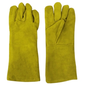 Guantes de Soldador de Cuero Vacuno Reforzado, Resistentes a la Abrasión y a los Cortes, para Protección Industrial, en Oferta - Product Image 4