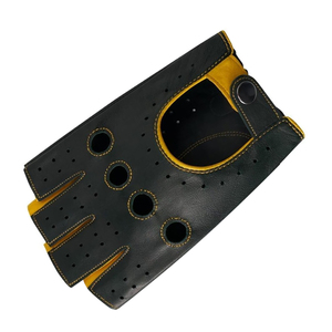 Guantes de conducción de primera clase para hombre, de cuero suave, antideslizantes, para conductores de motocicletas y autobuses, uso en exteriores - Product Image 6