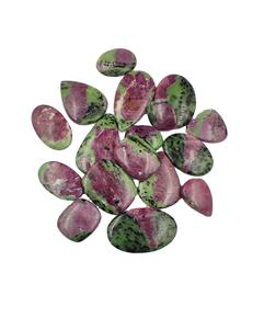 Natural zoisita rubí cabujón suelto piedras preciosas corte ovalado tamaño libre para colgantes de bricolaje - Product Image 2