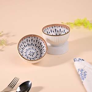 Ensemble de 2 bols en porcelaine de style bohème Monsoon Dreamscape, bols de service en émail écologiques personnalisés pour les pâtes et les soupes - Product Image 6
