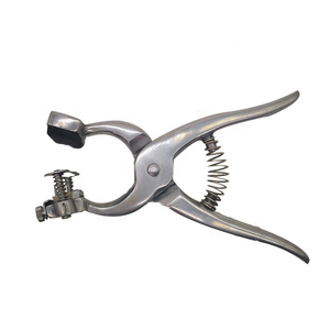 Pince à tatouer avec chiffres et lettres, prix abordable, instrument vétérinaire en alliage d'aluminium OEM, outils de marquage pour porcs, marquage corporel des truies - Product Image 1