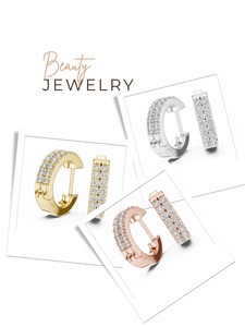 0.20 CT Ronde Diamanten Oorbellen voor Vrouwen, Lab Grown CVD HPHT Diamanten Oorbellen voor Bruiloft, Feest, Luxe Sieraden, Cadeau, Designer - Product Image 6