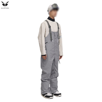Veste de ski haute performance imperméable 10 000 mm coupe-vent respirante à séchage rapide pour homme 100 % polyester avec bretelles réglables