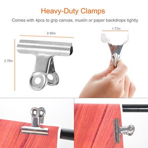 Set Supporto per Sfondo Fotografico Resistente 6.5 X 10ft, Supporto Regolabile per Studio Foto e Video - Product Image 6