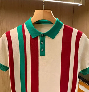 เสื้อยืดโปโลชายเสื้อโปโลปักลายเสื้อยืดเปล่าระบายอากาศแขนสั้นระบายอากาศได้ดีสไตล์ใหม่ที่กำลังมาแรง - Product Image 2