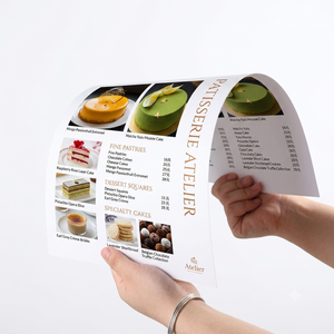 Carte de menu de restaurant personnalisée en PVC, imperméable, réutilisable, pour la présentation des plats et des boissons, pour café, hôtel, bar, impression durable - Product Image 4