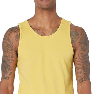 Camiseta sin mangas para hombre, la más vendida, servicio OEM, informal, para gimnasio, talla grande, transpirable, de secado rápido, con bordado a máquina. - Product Image 5