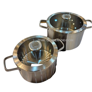 Olla para Servir Comida Caliente Aislada, en Forma Redonda, Decoración de Mesa de Comedor de Restaurante de Lujo, Diseño Árabe - Product Image 6