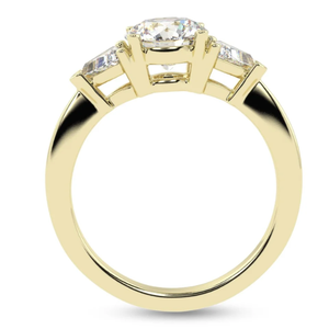 Anillo de Diamante Natural SOLITAIREKART de 1.90 Quilates, Color H, Claridad VS1, Oro de 14 Quilates, Talla 5, Hecho a Mano, Impresionante y con Incrustaciones - Product Image 4