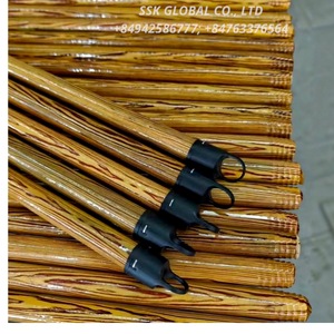 High Quality Asiawood PVC-Coated Wooden Handle Broom Dustpan Set Eco-Friendly Home Toilet Use Waterproof Durable Portable - Product Image 1