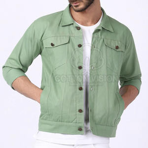 Chaquetas de mezclilla casuales de secado rápido y alta calidad para hombre, hechas en Pakistán, disponibles en stock. - Product Image 1