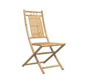 Chaise pliante contemporaine en bambou pour l'extérieur, idéale pour les événements, les mariages, les hôtels, écologique et faite à la main - Product Image 1