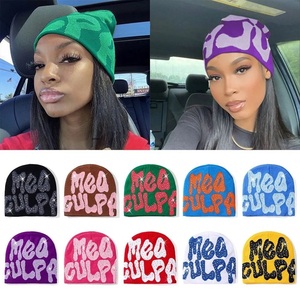 Custom Logo Plain Knit <b>Beanie</b> Hat Unisex Winter Warm Acrylic <b>Skull</b> Cap Bulk Blank <b>Beanies</b> for Embroidery Printing OEM ODM - Product Image 6