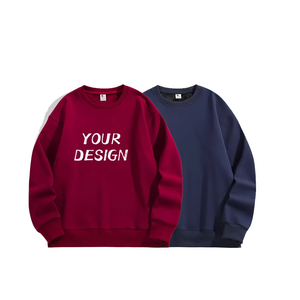 Wholesale <b>Men's</b> Dark <b>Grey</b> Oversized Crew Neck <b>Sweatshirts</b> Fleece Long Sleeve Drop Shoulder Pullovers for Clothing Retailers - Product Image 1