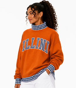 Wholesale Custom <b>Women</b>’s Cotton Fleece Pullover Oversized Mock Neck <b>Long</b> Sleeve Autumn Casual <b>Sweatshirt</b> - Product Image 4