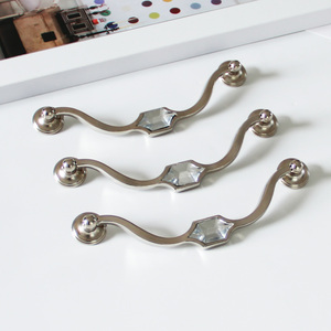 Cheap Price Zinc Alloy Cabinet Handle with Acrylic Gem Arch Design Luxury <b>Pull</b> for Kitchen Bedroom Nightstands Cabinet Hardware - Product Image 6