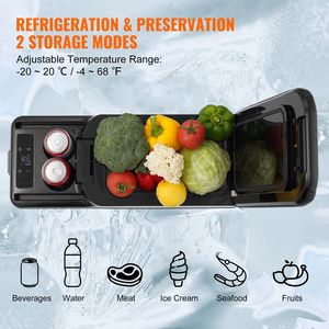 15 L Single Zone Car <b>Refrigerator</b> 12/24V Portable Freezer -4 to 68 F Adjustable Range 12 Volt Armrest Fridge - Product Image 3