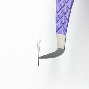 Stainless Steel Beauty Eyelash Tweezers Grip <b>Pink</b> <b>Box</b> Packaging Customizable Logo Anti-Static Durable Volume Lash Styling <b>Tools</b> - Product Image 5