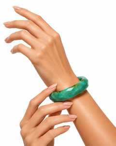 Brazalete de Resina MN Exports, Unisex, Estilo Clásico, Verde con Inclusiones Marrones, Regalo Islámico - Product Image 4