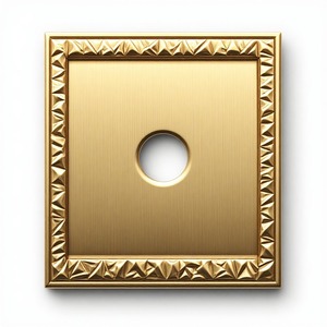 High Quality Architectural Grade Matte Black Brass Backplate Designed For Long Lasting Performance And Sophisticated Decorative - Product Image 1
