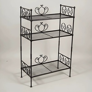 Elegante escurreplatos de hierro de 3 niveles para encimera con diseño minimalista y moderno - Product Image 5