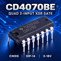 Stok CD4070 CD4070BE Quad 2-Input XOR Gate CMOS Logic IC Chip untuk Prototipe Sirkuit Digital Pasokan Grosir