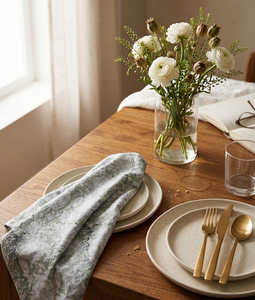 Serviette en tissu imprimé au bloc, motif floral, de luxe, pour décoration de table de mariage, cadeau de pendaison de crémaillère, réutilisable, 100% coton, vente en gros - Product Image 4