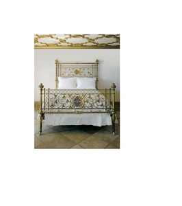 Unique Brass Bed <b>Frame</b> Built For Artistic Homes Offering Decorative Metal Design Reliable Support And Luxury Bedroom Atmosphere - Product Image 1