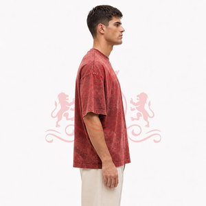 เสื้อยืดทรงหลวมแบบดรอปโชว์เดอร์ สัมผัสนุ่ม สีซีดแบบซันเฟด ผลิตจากผ้าคอตตอนผสมคุณภาพพรีเมียม เหมาะสำหรับชีวิตประจำวันที่ผ่อนคลาย - Product Image 4