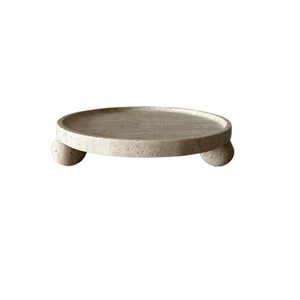 Bandeja Rectangular de Travertino en Oferta, Bandeja de Mármol Beige para Servir, para Comedor y Organización, Diseño Art Deco, Multifuncional - Product Image 3