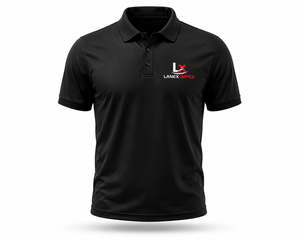 Polo personnalisé uni noir pour homme, séchage rapide, respirant, en polyester, pour le golf, uniforme d'entreprise, polo promotionnel avec logo personnalisé - Product Image 2
