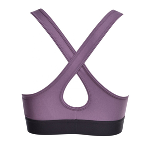 Pink Seamless Racerback Sports <b>Bra</b> Women Spandex/Polyester Quick Dry Breathable Medium Support Yoga Gym Fitness Heat-Transfer - Product Image 4