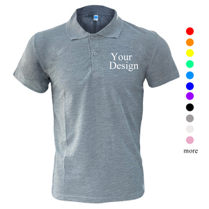 Camiseta Polo Personalizada para Hombre, 100% Poliéster, Color Sólido, Transpirable, de Secado Rápido, Manga Corta, Diseño Frontal Sublimado Informal - Product Image 1