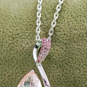 New Design Round & Pear Multi Diamond Lab Created Diamond <b>Pendant</b> in 10K 14K 18K <b>Solid</b> <b>Gold</b> Diamond <b>Pendant</b> for Women's - Product Image 6