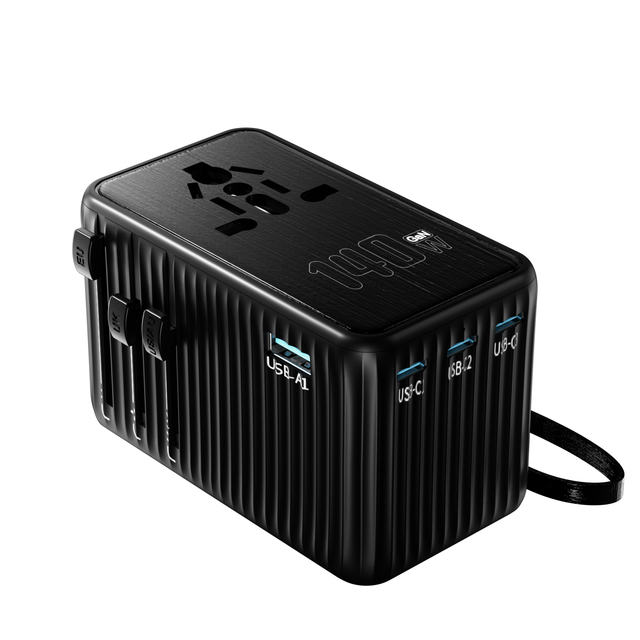 Type C QC3.0 All in One Charger 20w PD GaN Fast Charge Mini International Socket Travel Plug Adapter Global Power Converter