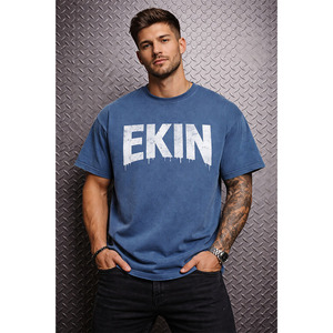 T-shirt oversize vintage en coton brut 100 % pur, 230 g/m², délavé à l'acide, coupe carrée pour femme - Product Image 3