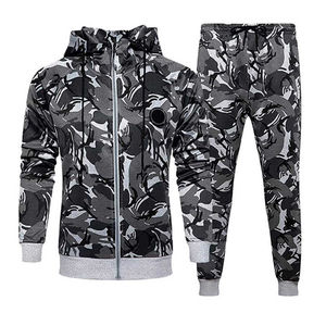 Nuevo Conjunto Deportivo de Alta Calidad para Hombre, Chaqueta con Cierre y Pantalones de Felpa, 2 Piezas - Product Image 1