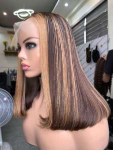 VietNam 8-32 Pouces Os Droite Cheveux Humains Avant de Lacet Perruques Remy Dentelle Perruques Extensions de Cheveux Humains Naturels - Product Image 5