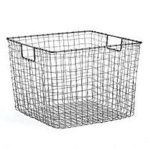 Cesta de Almacenamiento de Alambre Metálico con Asas, Organizador de Malla Grande para Hogar, Cocina, Baño, Oficina, Almacenamiento en Estantes - Product Image 4