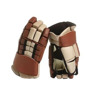 Gants de hockey sur glace vintage pour hommes, respirants, imperméables, en polyester, pour sports de plein air, fermeture à boucle, utilisation par tous les temps - Product Image 2