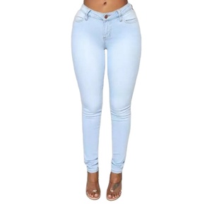 Tendencias de alta calidad para mujer, nuevo diseño, 100% algodón, Denim elástico, Ton Slim Fit Jeans, venta al por mayor, precio de fábrica - Product Image 6