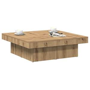 Mesa de Centro de Madera de Roble Artesanal Mediana, Mesa de Centro Hecha a Mano - Product Image 3