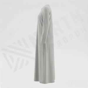 Ropa de Oración Musulmana de Moda con Botones y Rayas, Estilo Tejido, Prendas Modestas Personalizadas para Mujer - Product Image 3