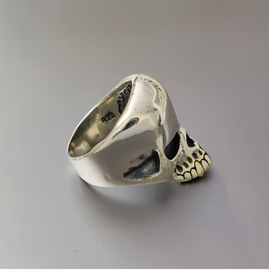 Anillo de Plata de Ley 925 de Moda, Estilo Hip Hop, Anillo de Calavera, Colección de Diseño Único, Joyería Asequible, Suministro al por Mayor - Product Image 3