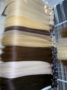 Extensiones de Cabello Humano Natural Liso Virgen de Doble Calidad Superior de Máquina de 100 g y 65 cm de la NASA en Todos los Colores - Product Image 2