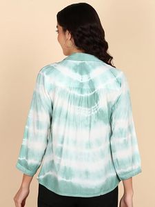 Camisa Maaesa para Mujer, de Rayón, Hecha a Mano, con Cuello Abotonado, Manga Larga, Corte Regular, Informal, para Primavera/Verano - Product Image 2