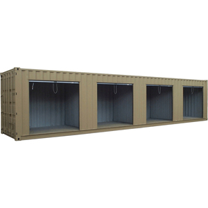 Contenedor de Envío Premium de 40 pies con Puertas Enrollables Triples Laterales, Solución de Almacenamiento de Carga Resistente a la Intemperie para Uso Industrial y Comercial - Product Image 3