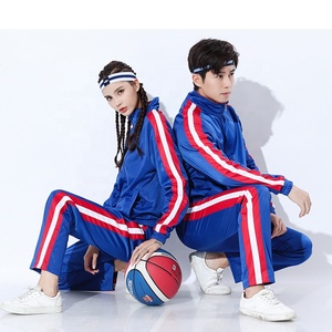 ชุดเซ็ตเสื้อฮู้ดซิปและกางเกงขายาวทรงสลิมฟิต สไตล์สตรีทแวร์ ตกแต่งด้วยผ้าต่อสีสัน สำหรับผู้ชาย ทำจากผ้าฝ้าย - Product Image 5
