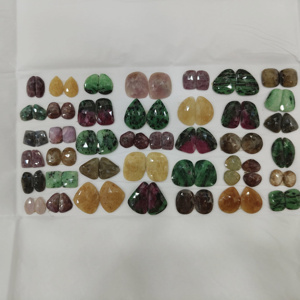 100% tự nhiên Emerald Ruby vàng sapphire mix Kích thước miễn phí Rose cut rất nhiều phẳng trở lại lỏng đá quý làm bằng tay làm đồ trang sức - Product Image 1
